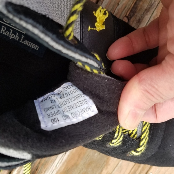 Polo by Ralph Lauren high top suede/mesh speakers Size 10D - Picture 5 of 10